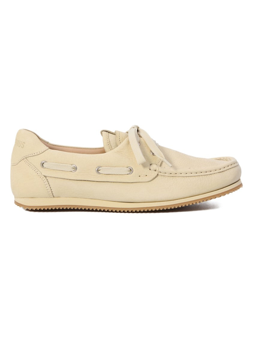 Jacquemus Moccasin-Toe Leather Loafers With Lace-Up Detail