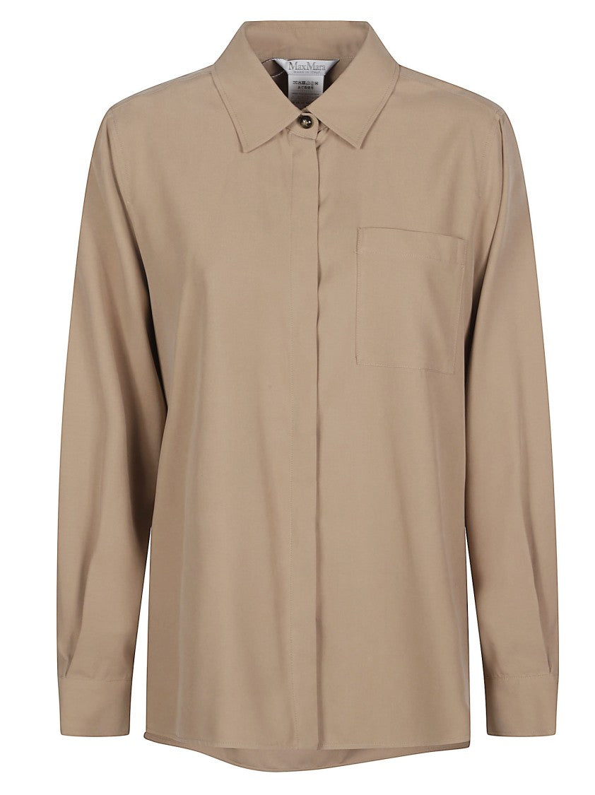 Max Mara White Siamese Cotton Loose Shirt
