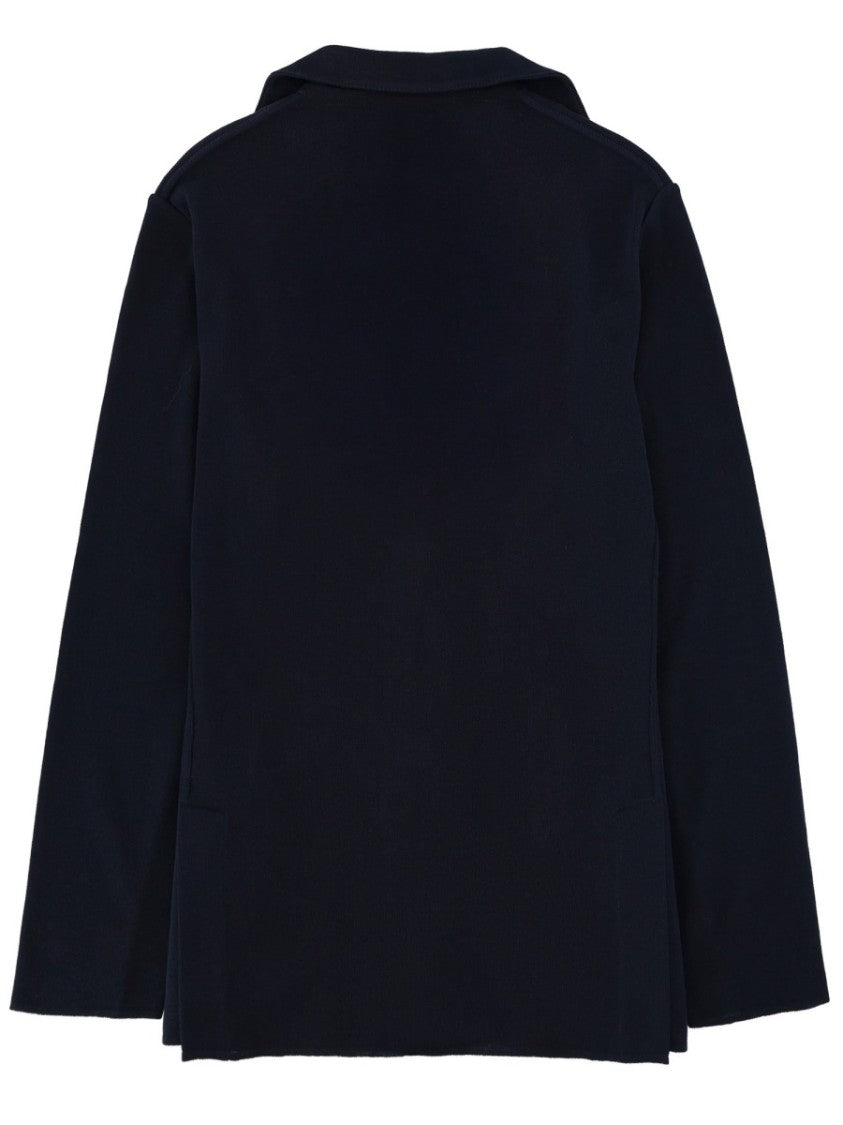 Lardini Black Cotton Single-Breasted Blazer