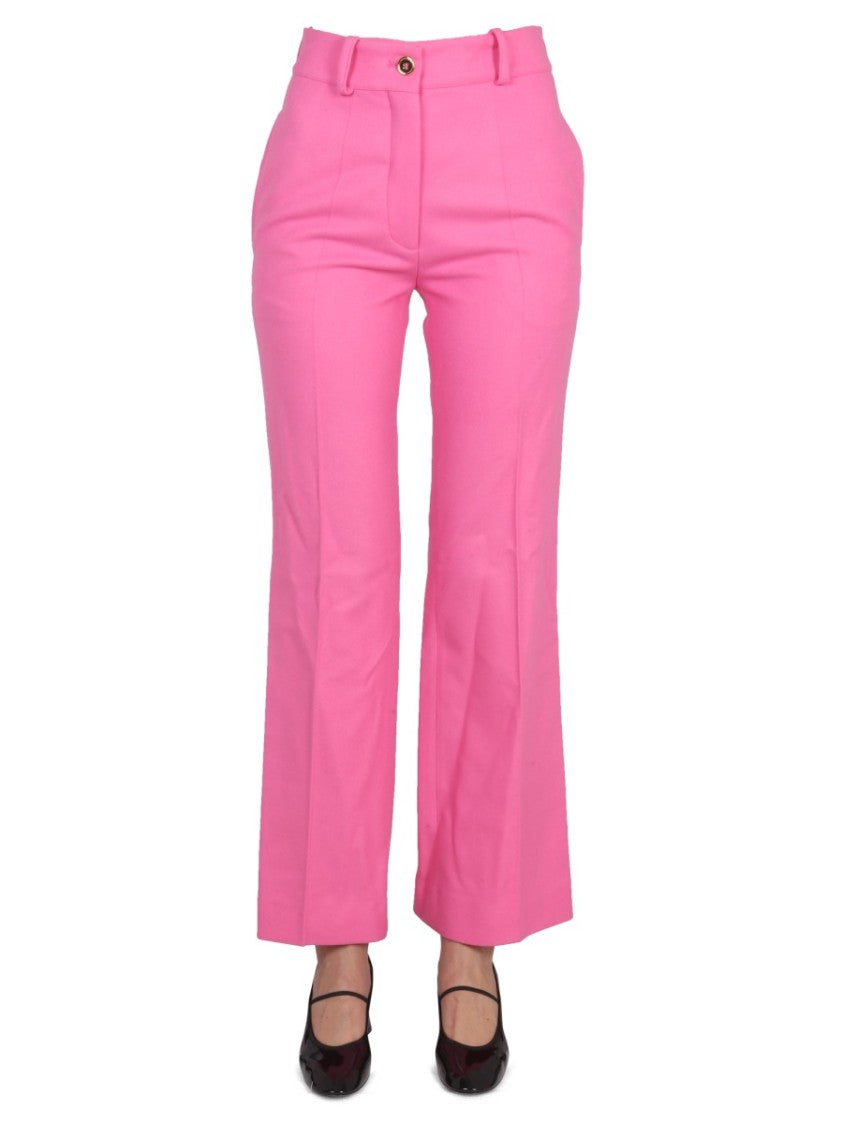 Patou High-Waisted Tailored Bell Bottoms