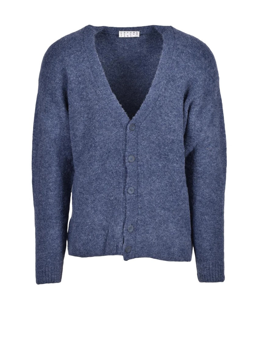 Cashmere Company P. Button-Front Cashmere Blend Cardigan With Deep V-Neck