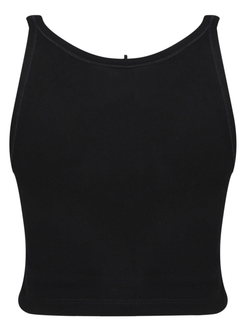Palm Angels Black Cotton Top