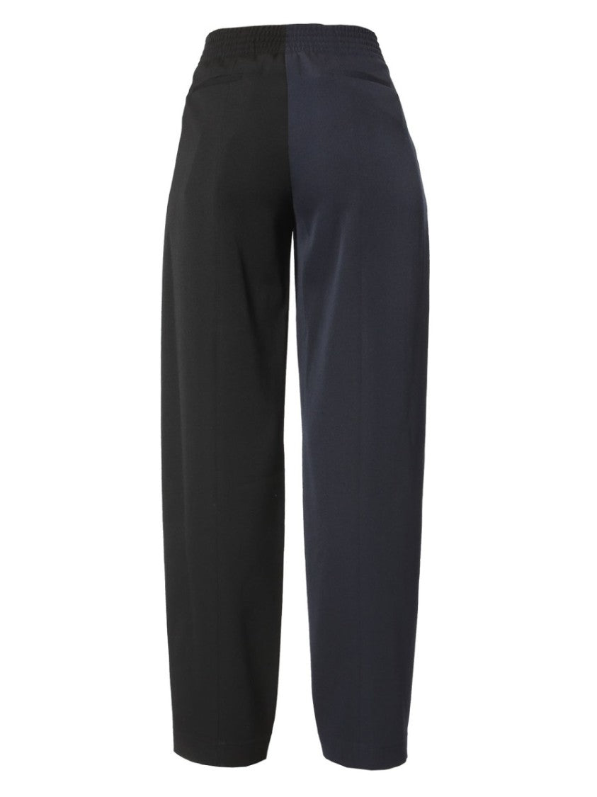 Givenchy Two-Tone Tailored Pants With Concealed Closure
