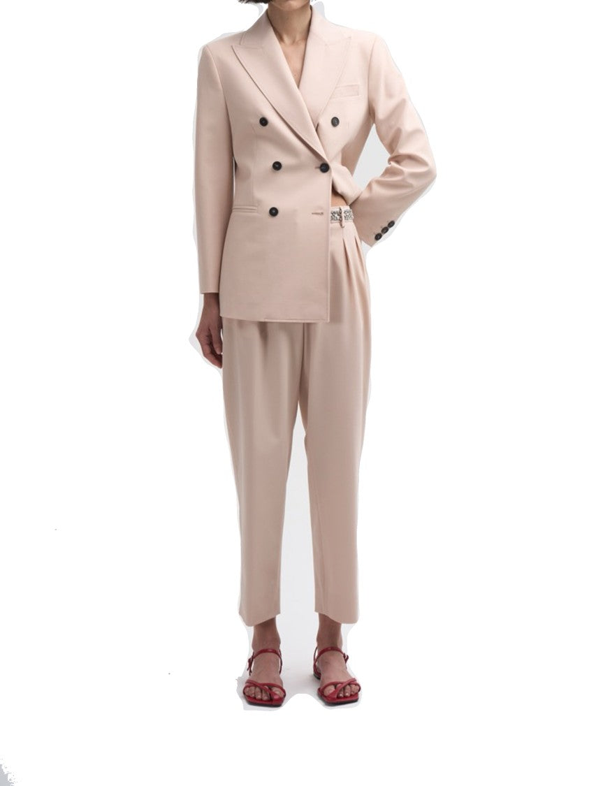 Co.Go Neutral Wool Cropped Pants