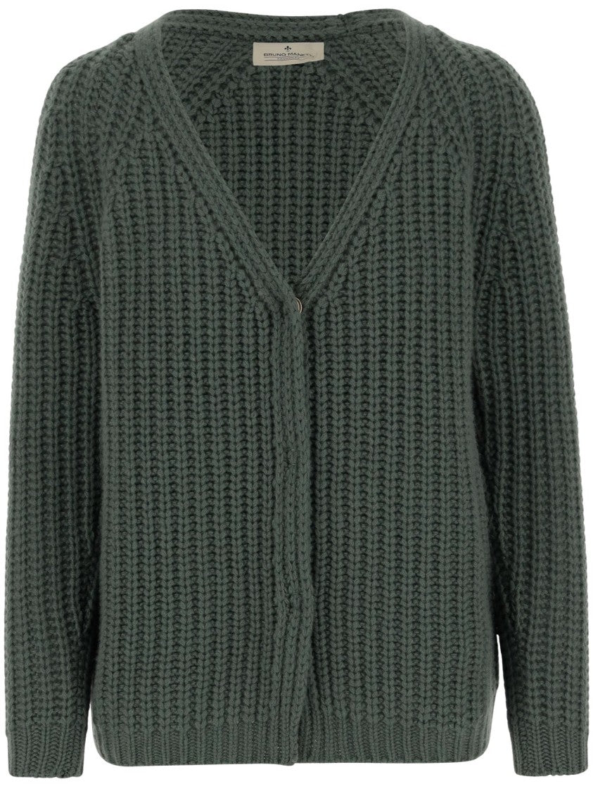 Bruno Manetti V-Neck Cashmere Cardigan