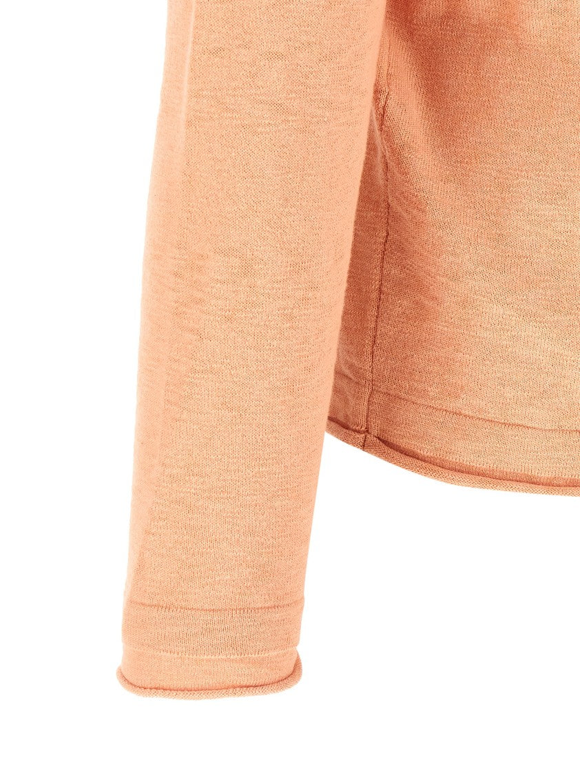 Stone Island Fine Knit Sweater With Logo Badge Detail