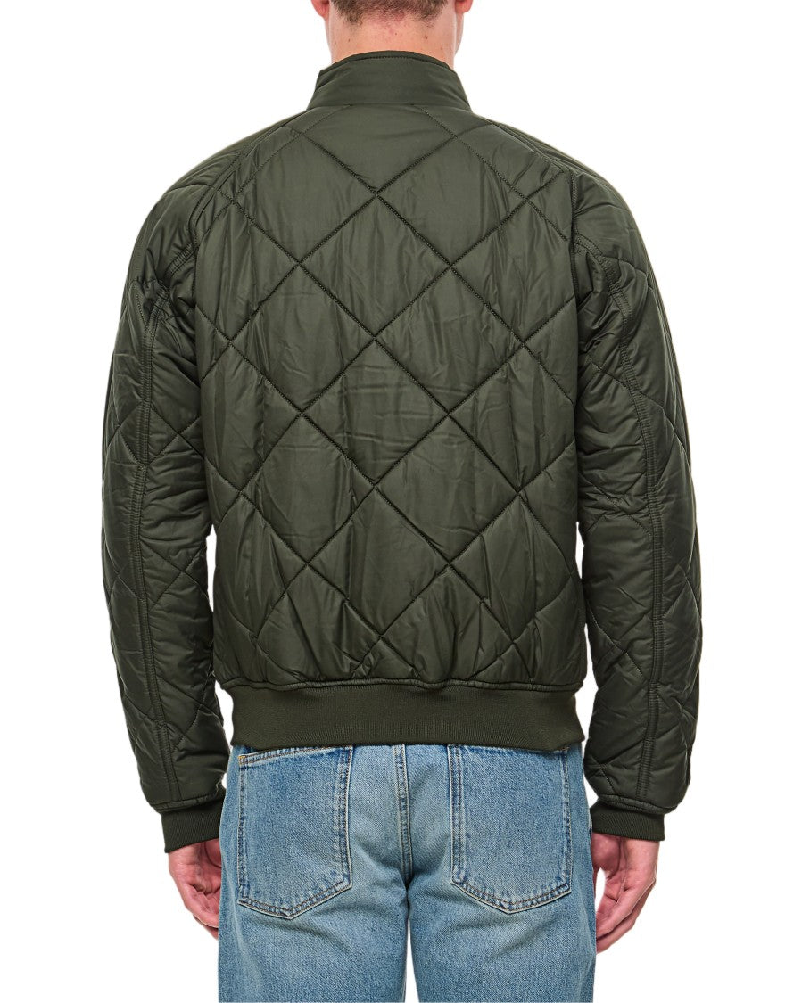 Barbour Green Quilted Merchant Diamond Jacket