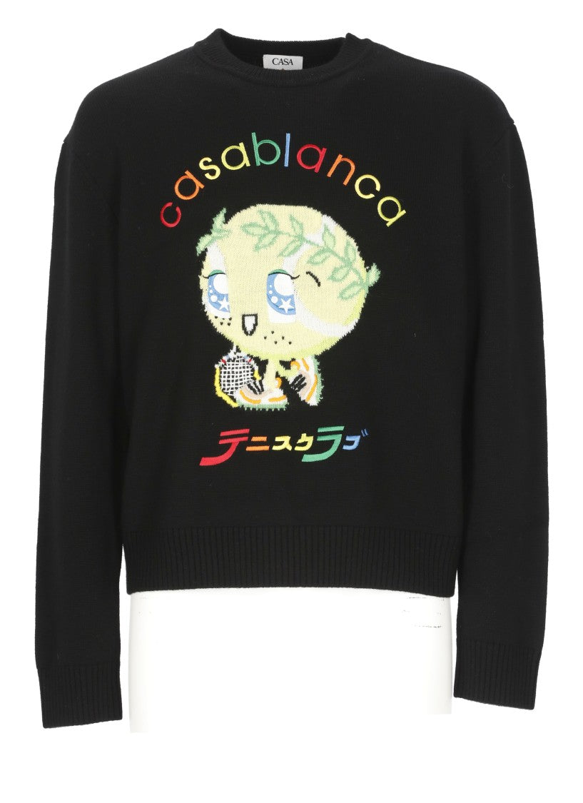 Casablanca Kawaii Tennis Boy Sweater