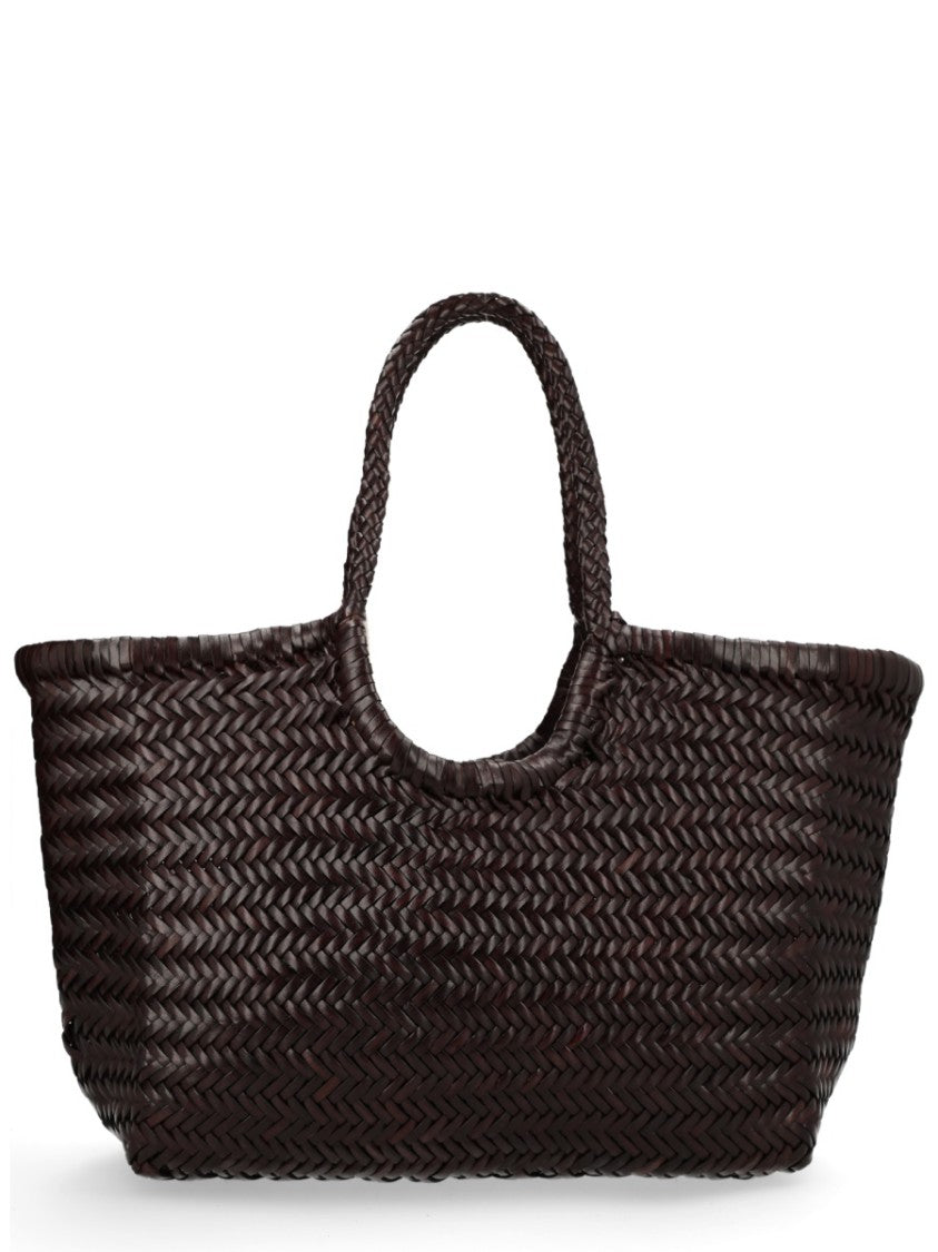 Dragon Diffusion Nantucket Large Woven Leather Tote Bag