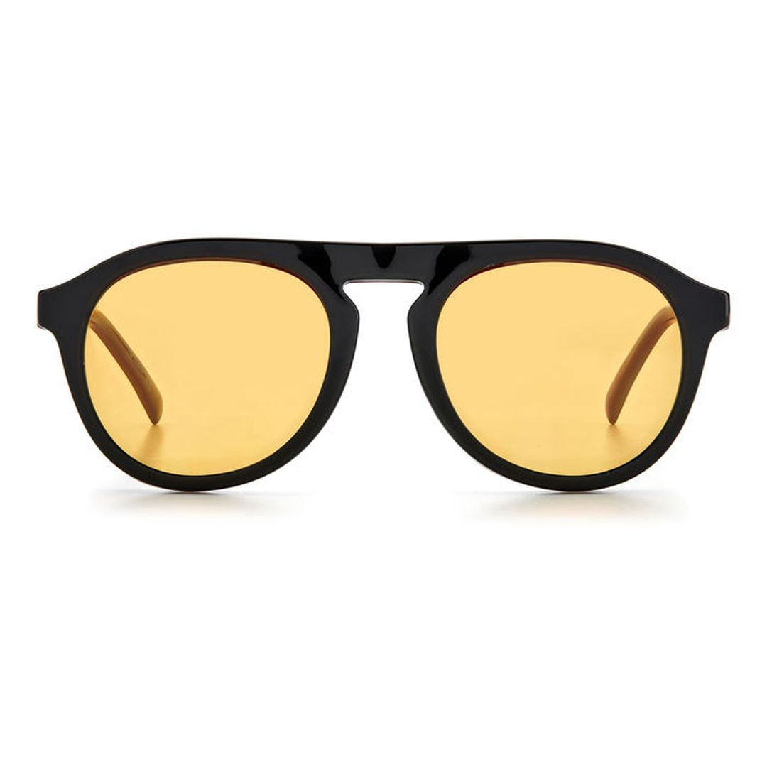 M Missoni Mmi 0030/Cs Bold Rounded Frame Sunglasses With Chevron Accents