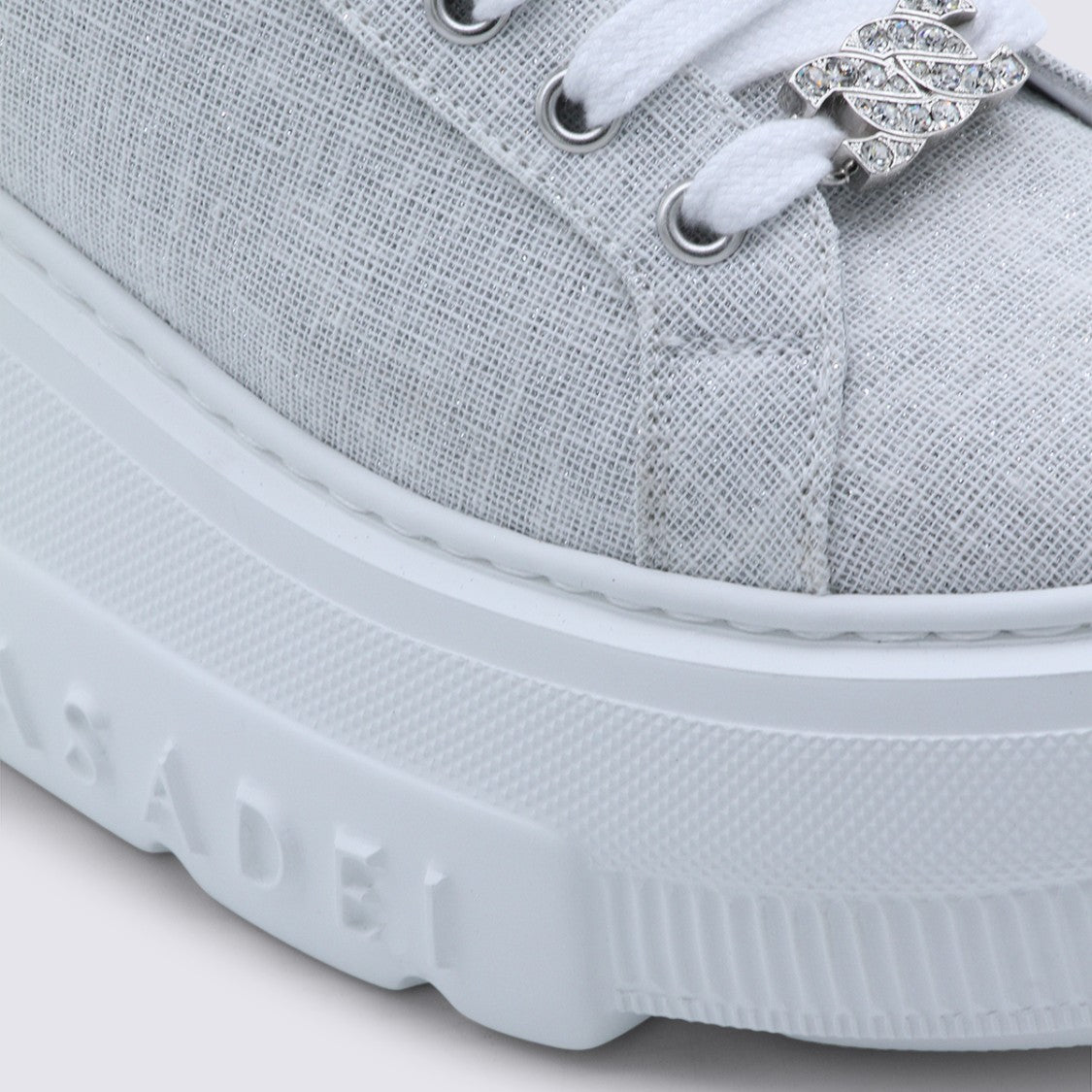 Casadei Grey Leather Nexus Solar Eclipse Sneakers