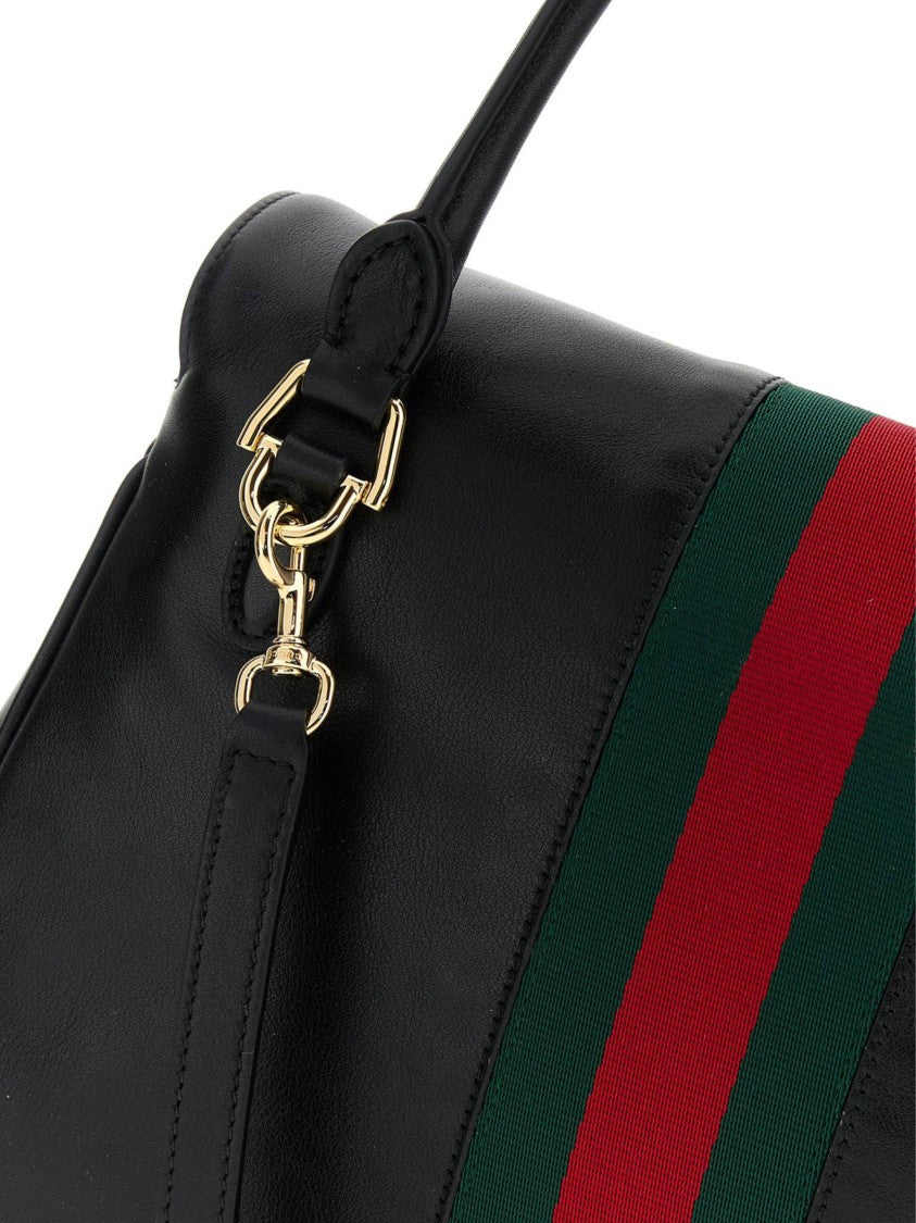 Gucci Black Horsebit Leather Handbag
