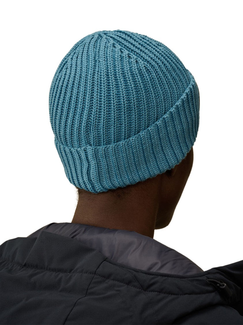 C.P. Company Ribbed Knit Cap With Integrated Glossy Goggles