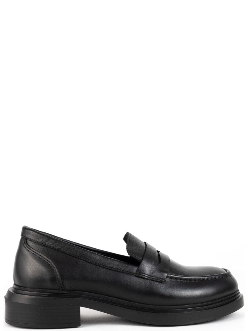 Sergio Moretti Cow Leather Loafers With Durable Rubber Sole