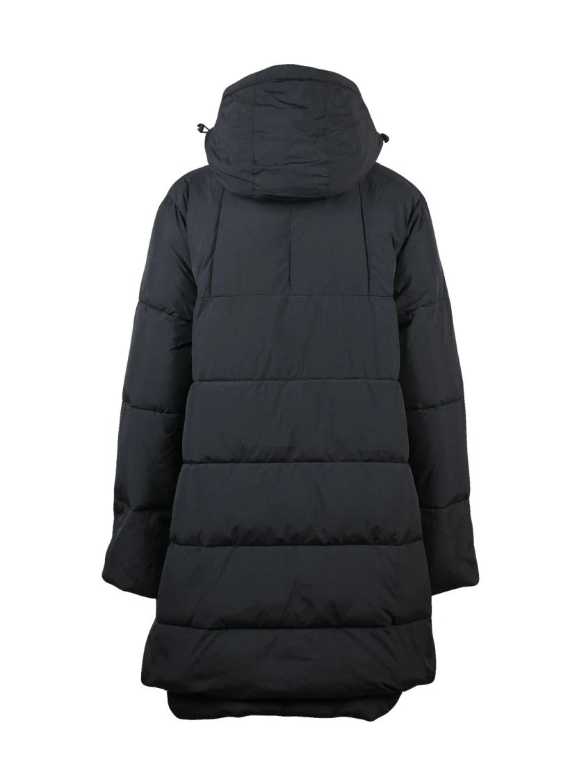 Embassy Of Bricks And Logs Quilted Long Down Jacket With Adjustable Hood