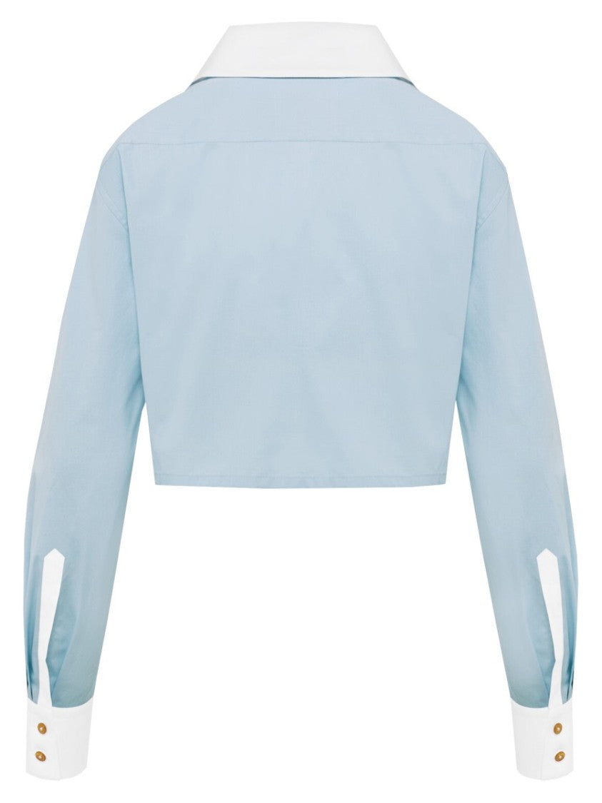 Vivienne Westwood Cut Off Heart Cropped Pointed Shirt