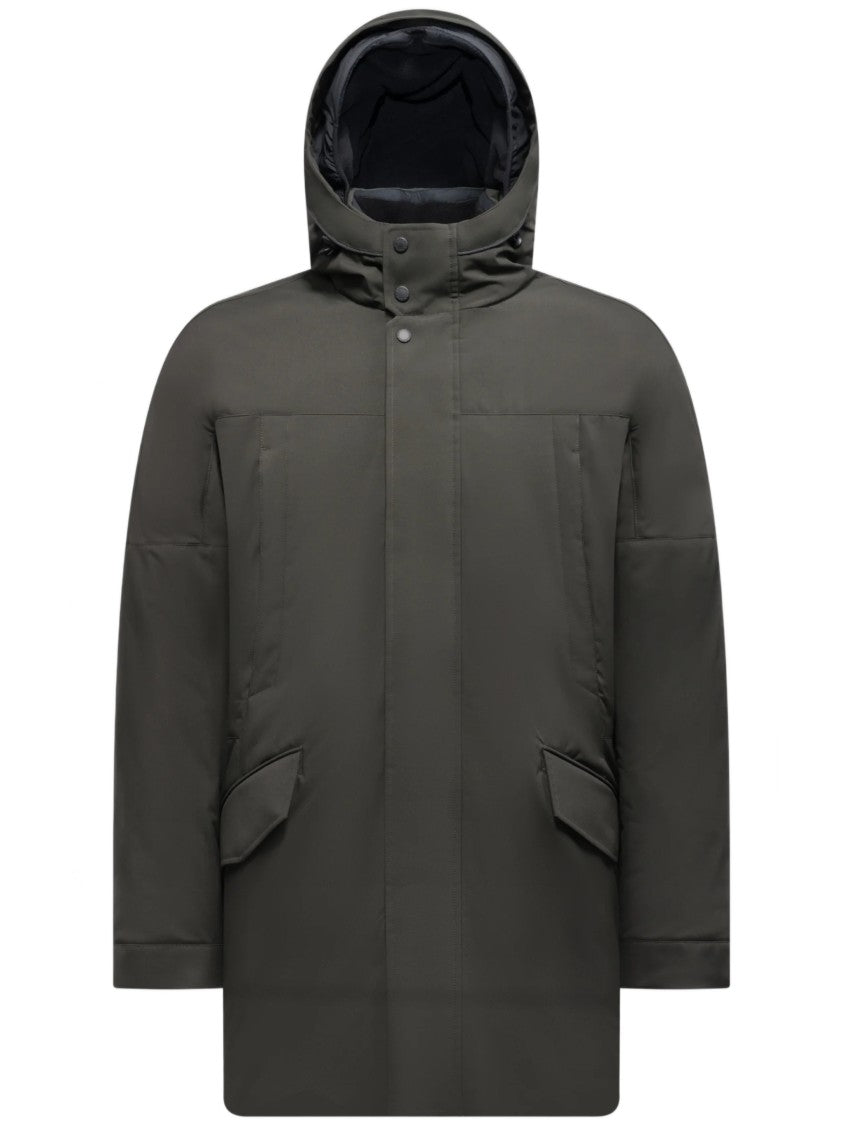Cape Horn Padded Insulated Jacket With High Collar And Hood