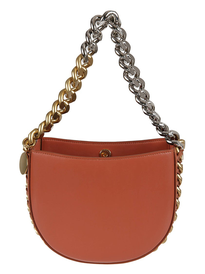 Stella Mccartney Half-Moon Shape Bag With Bold Chain Strap