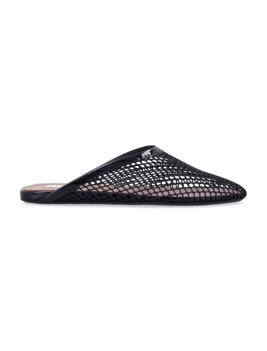 Alaïa Fishnet Flat Mules