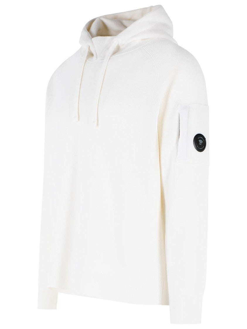 C.P. Company White Wool Blend Sweater
