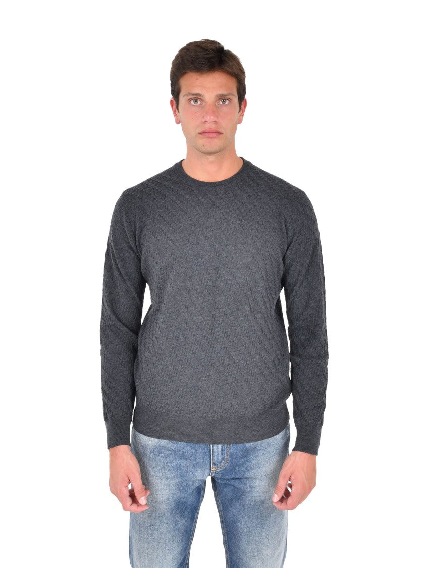 Low Brand Dark Grey Crew Neck Sweater