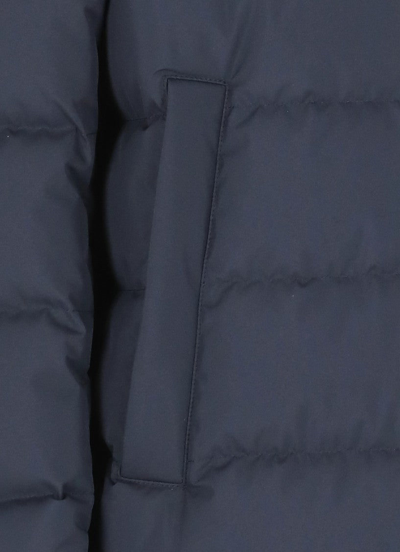 Herno Blue Quilted Down Jacket
