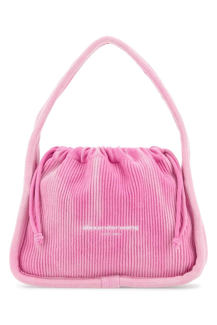 Alexander Wang Pink Corduroy Small Ryan Handbag