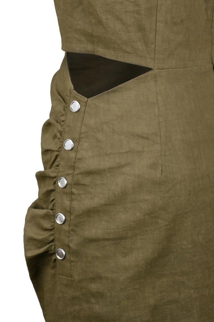 Pinko Military Green Dress