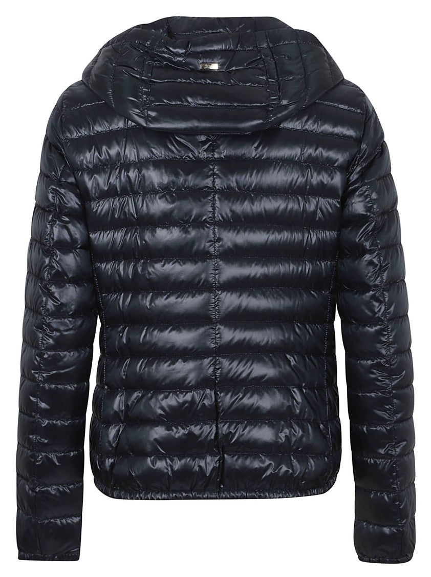 Herno Ultralight Down Bomber Jacket With Double Slider Zip