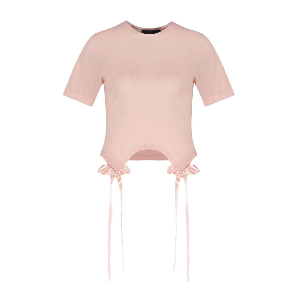 Simone Rocha Bow Tails T-Shirt - Cotton - Pale Pink