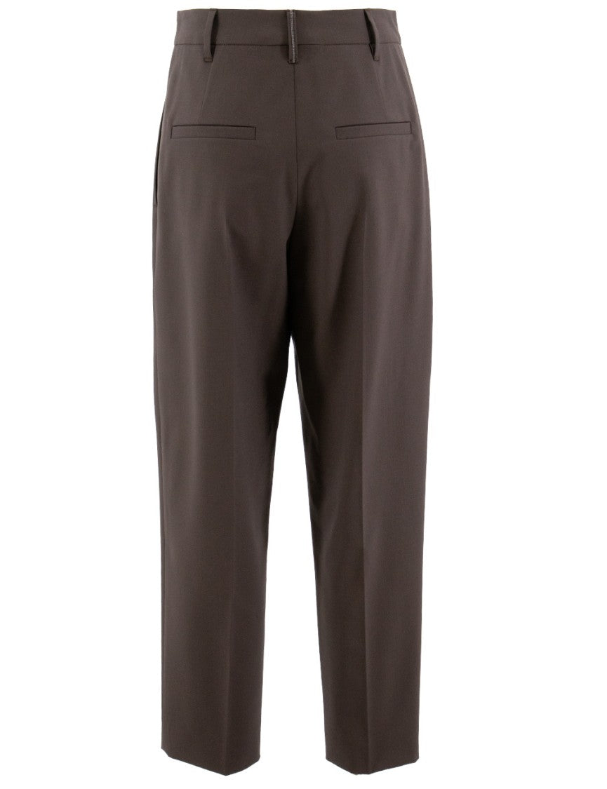 Brunello Cucinelli Straight-Leg Trousers With Tailored Fit