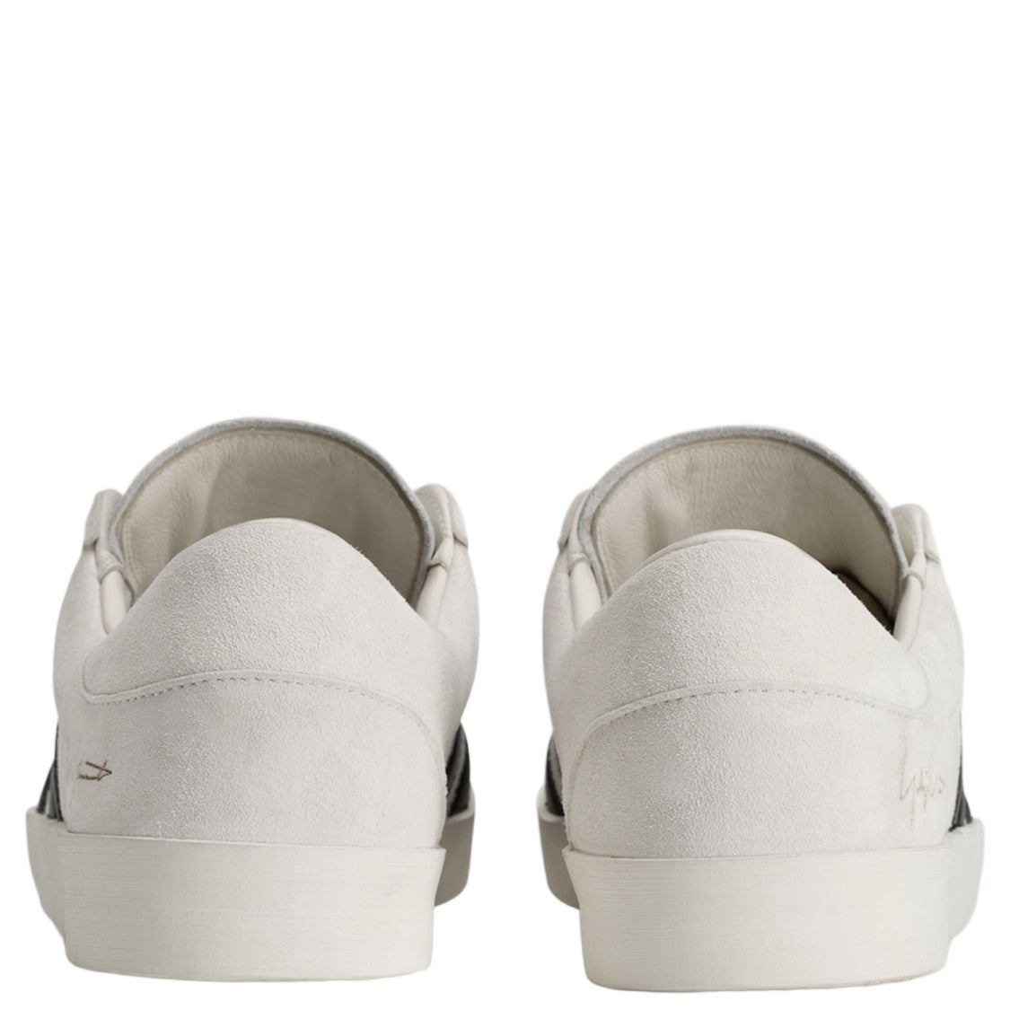 Y-3 Low-Top Suede Sneakers With Contrasting Stripes And Signature Detail