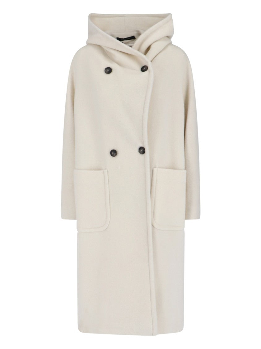 Tagliatore Minimalist White Jacket With Classic Collar And Tailored Fit