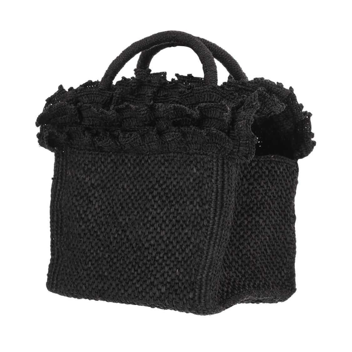 Ibeliv Rafia And Cotton Tote Bag