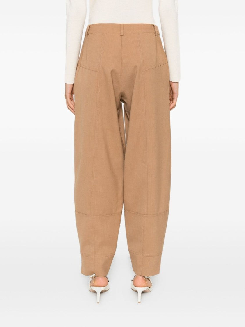 Pinko Cropped Trousers With High Waist