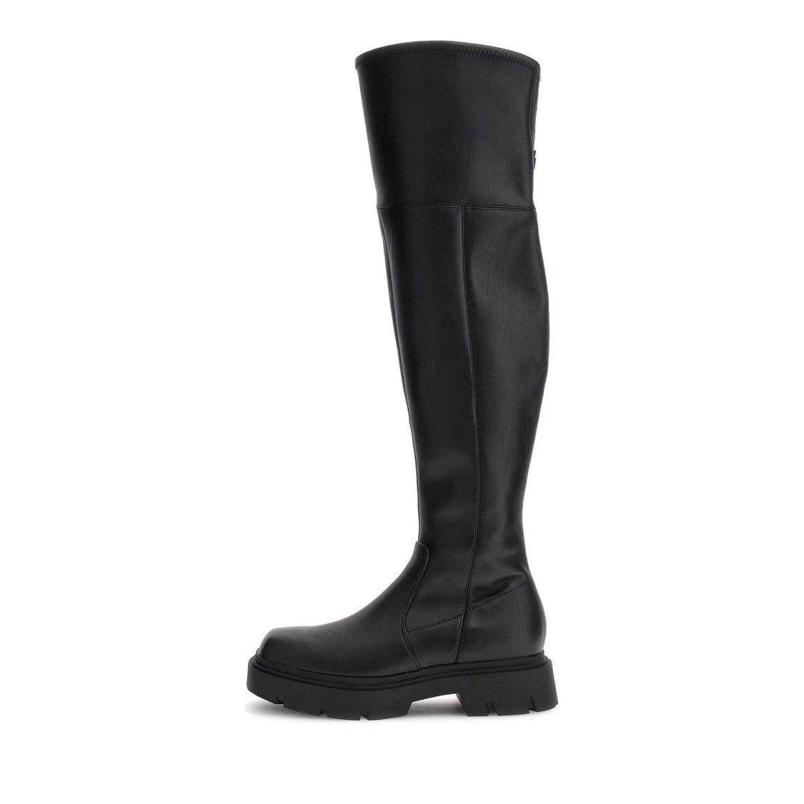 Guess Black Rassa Dress High-Shaft Chunky Sole Ankle Boots