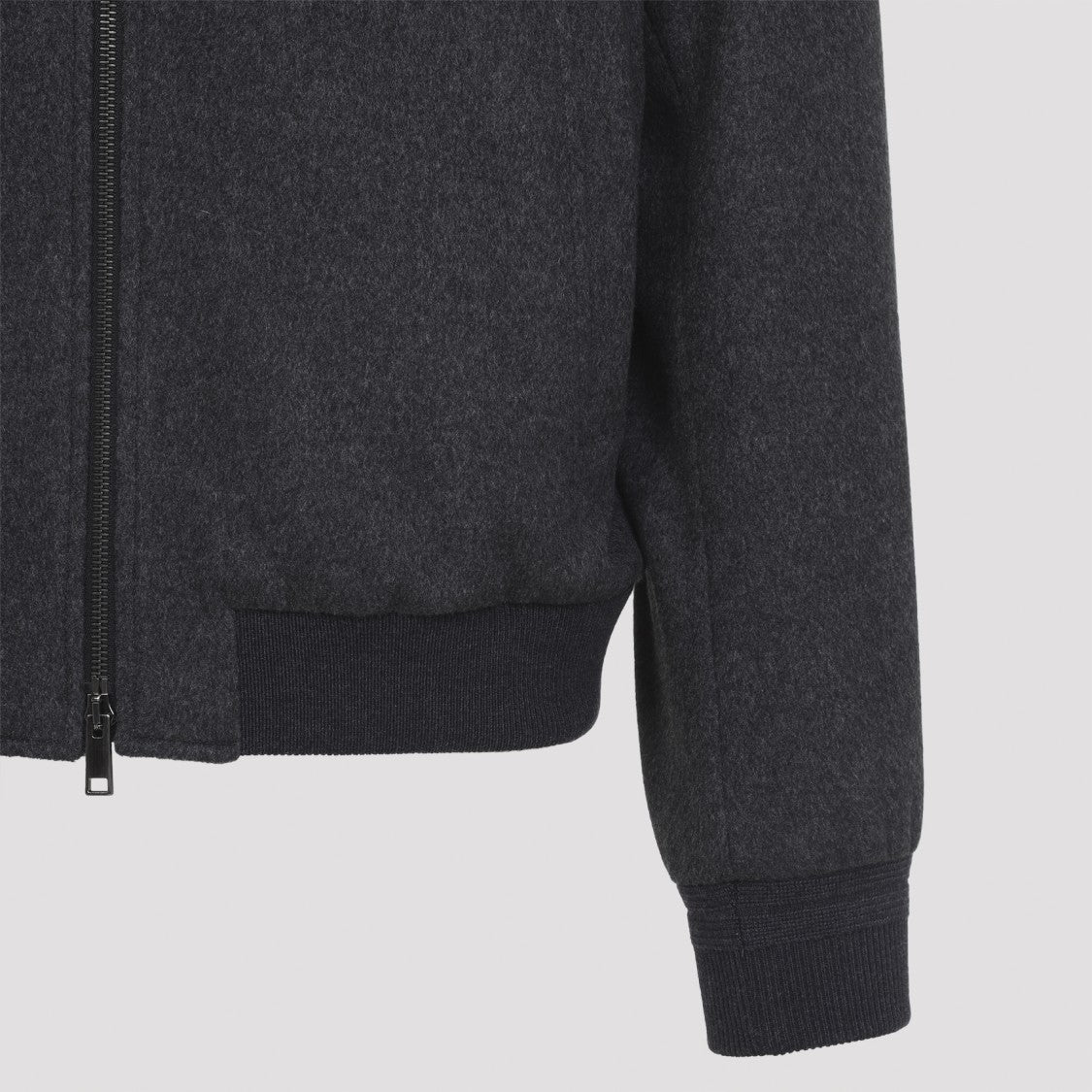 Zegna Cashmere Jacket With Stand-Up Collar