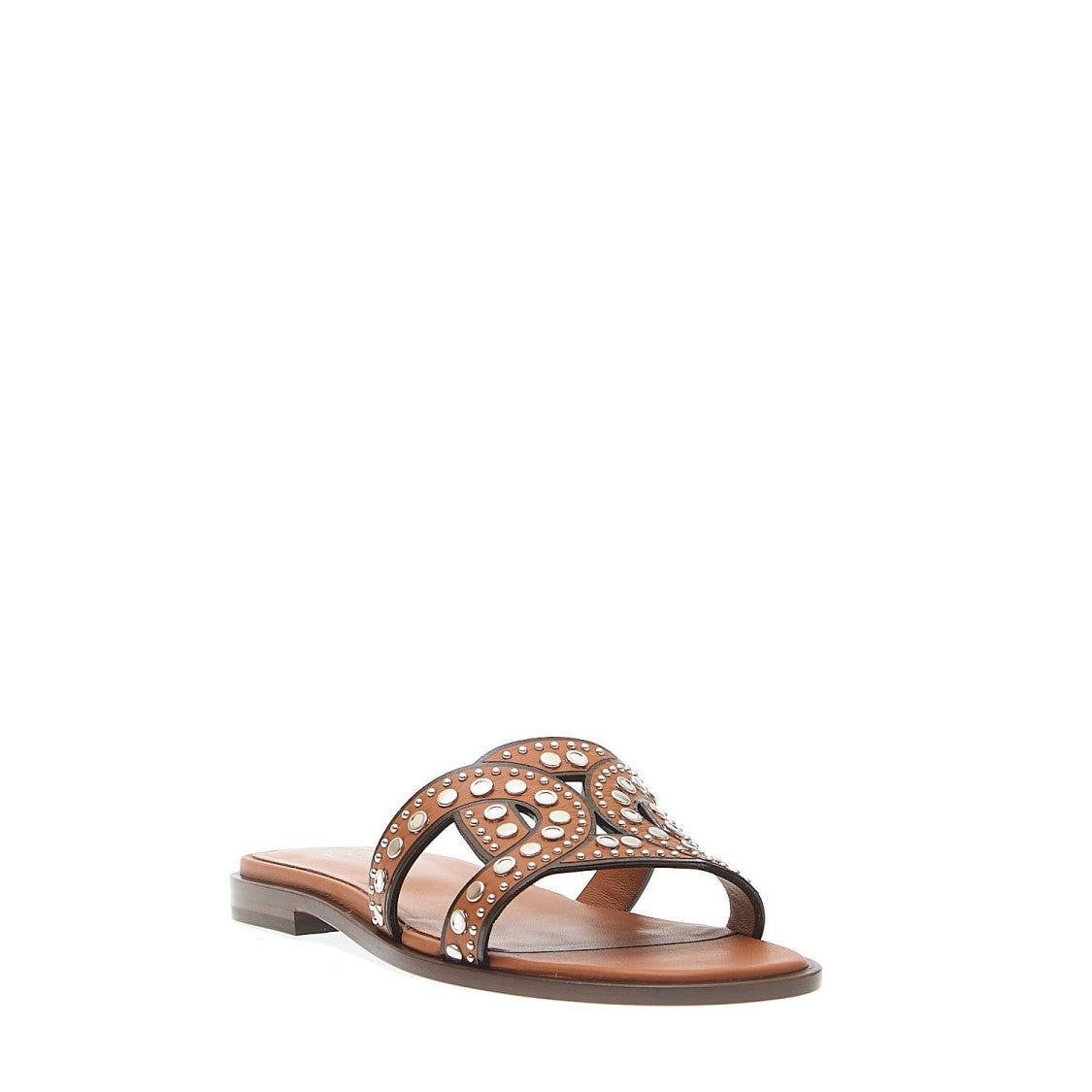 Tod's Leather Slipper With Studs