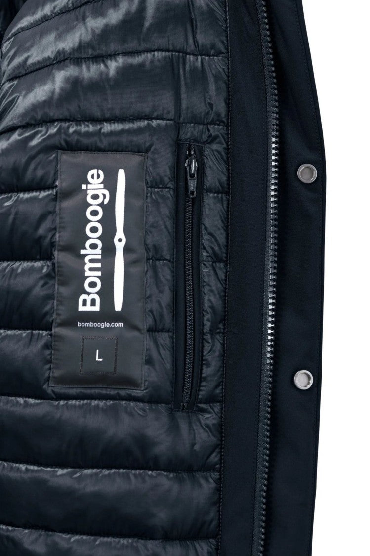 Bomboogie Water-Repellent Black Winter Jacket