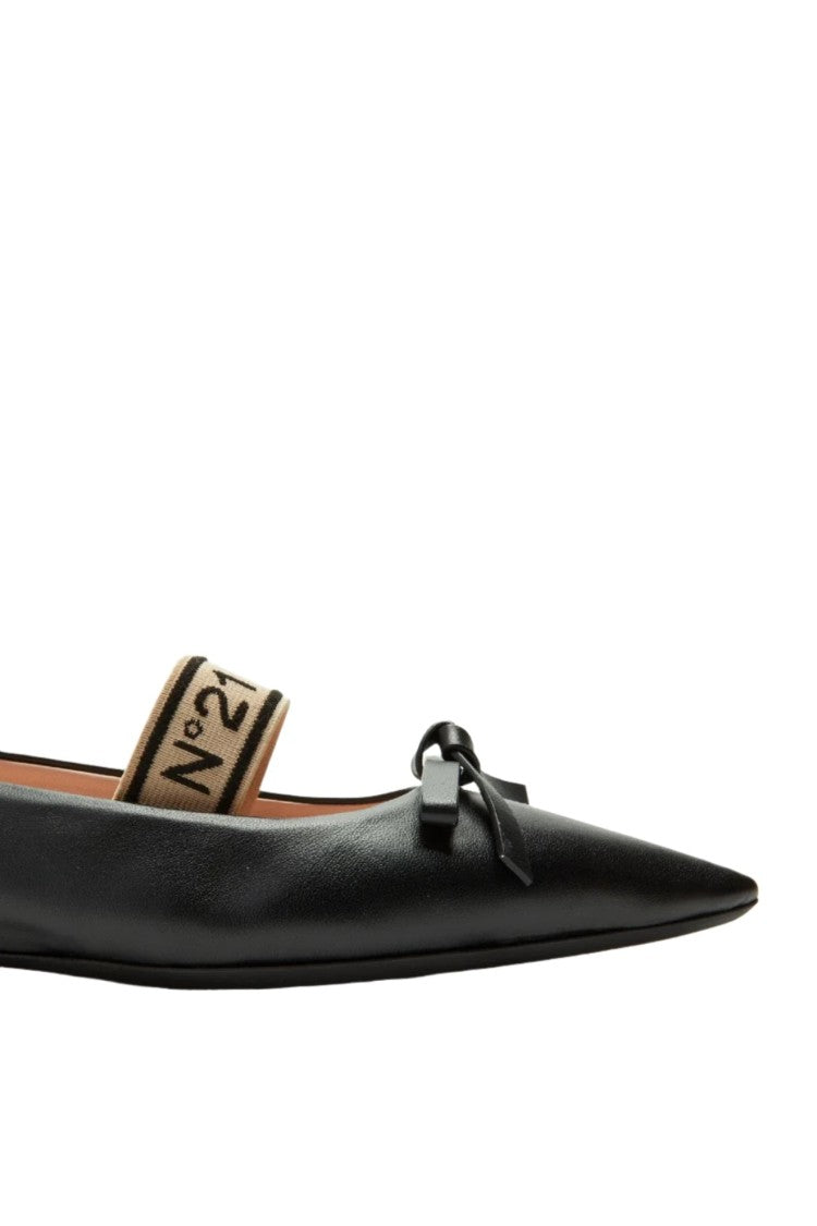 N°21 Leather Ballet Pumps