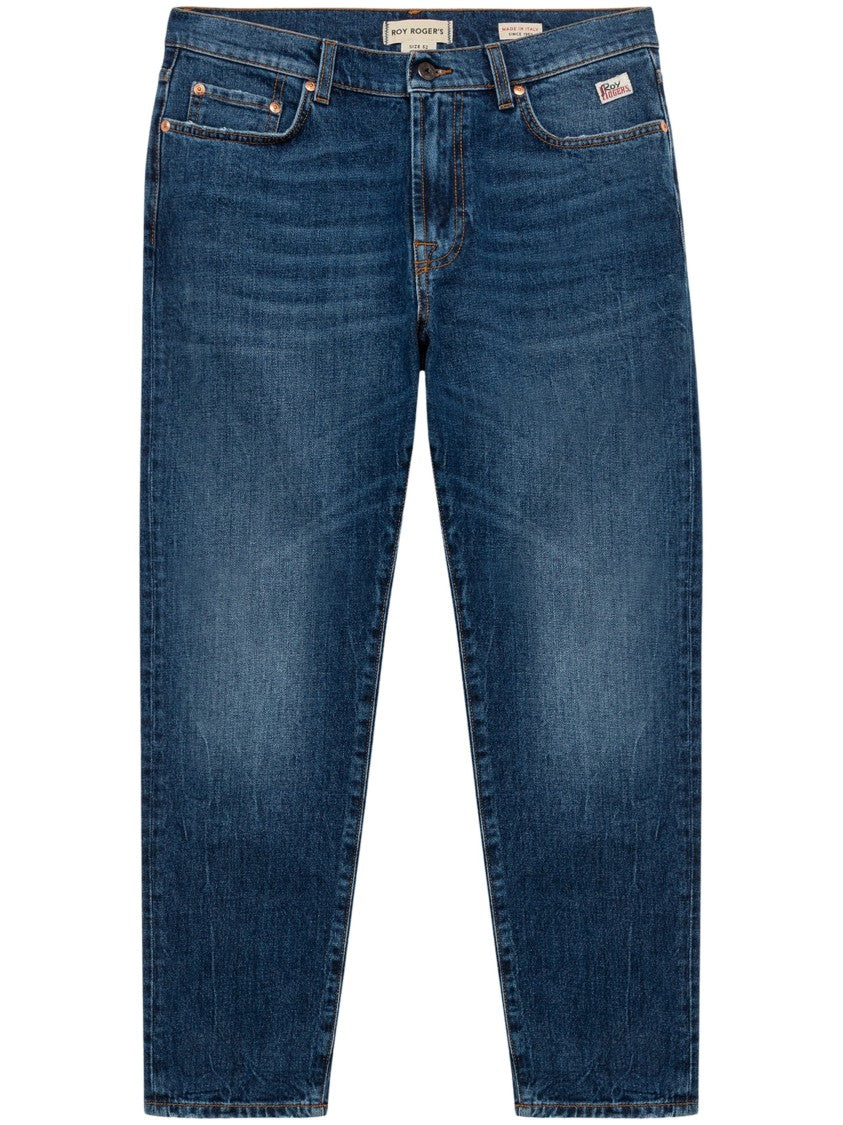 Roy Roger's Dapper Cisco Straight-Leg Whiskered Denim Jeans