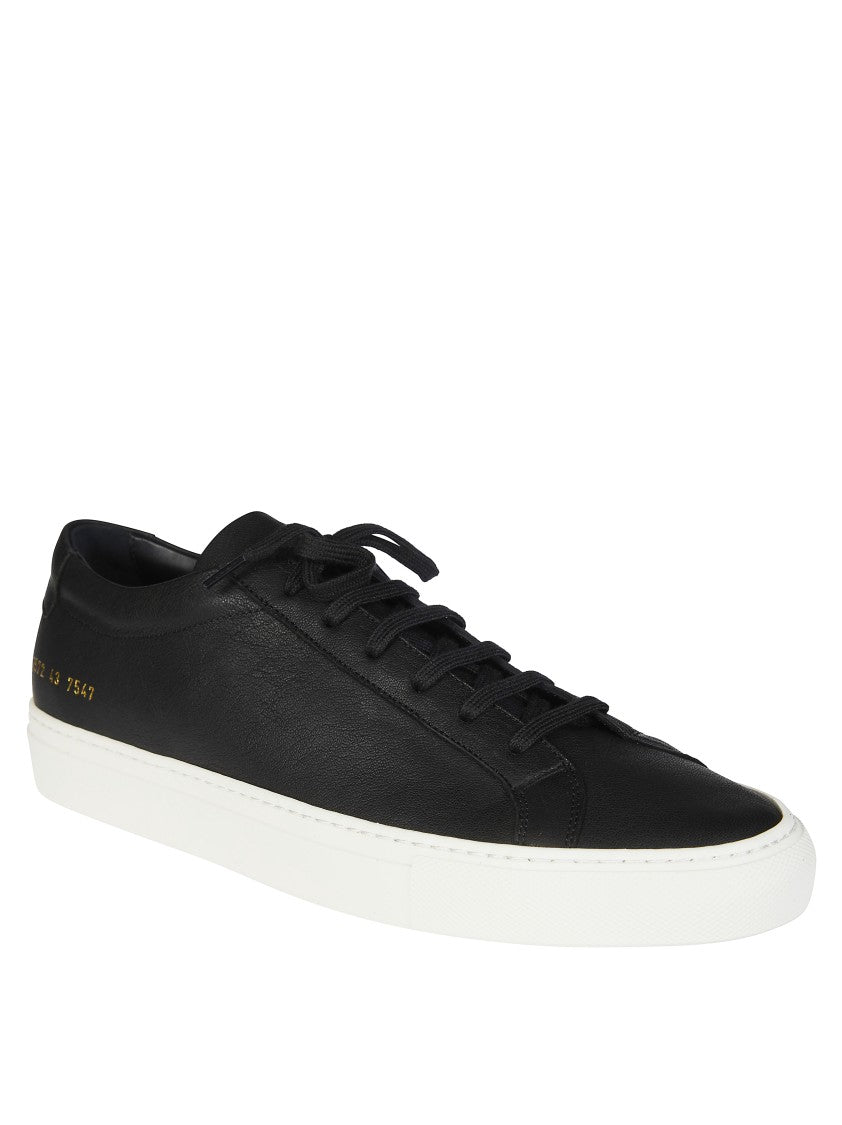 Common Projects Black Achilles Premium Leather Sneakers