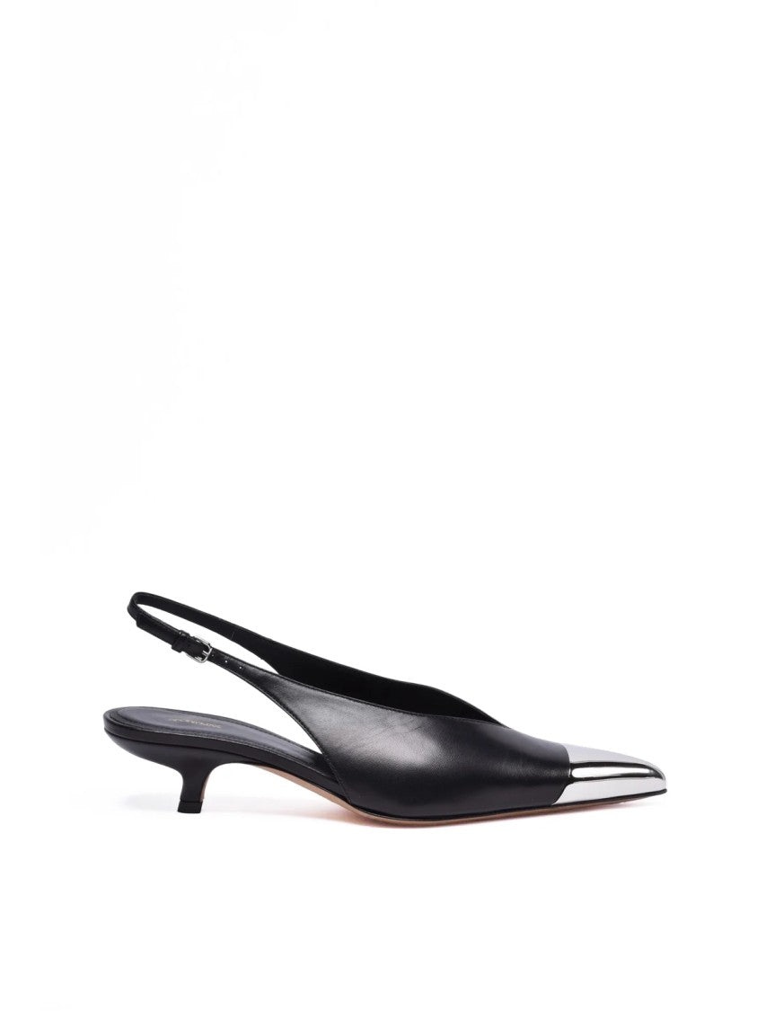 Sportmax Chanel Pump With Strap - Black