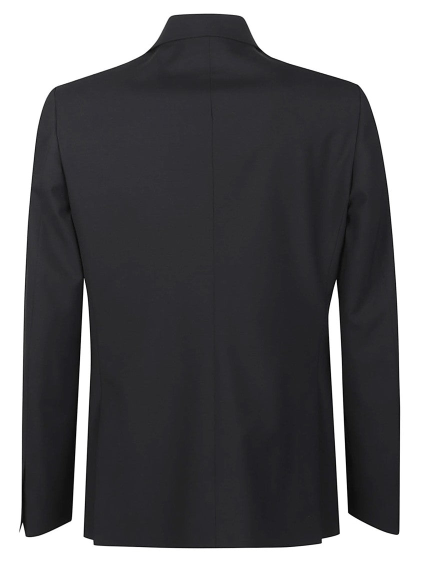 Lardini Black Soiree Virgin Wool Blazer