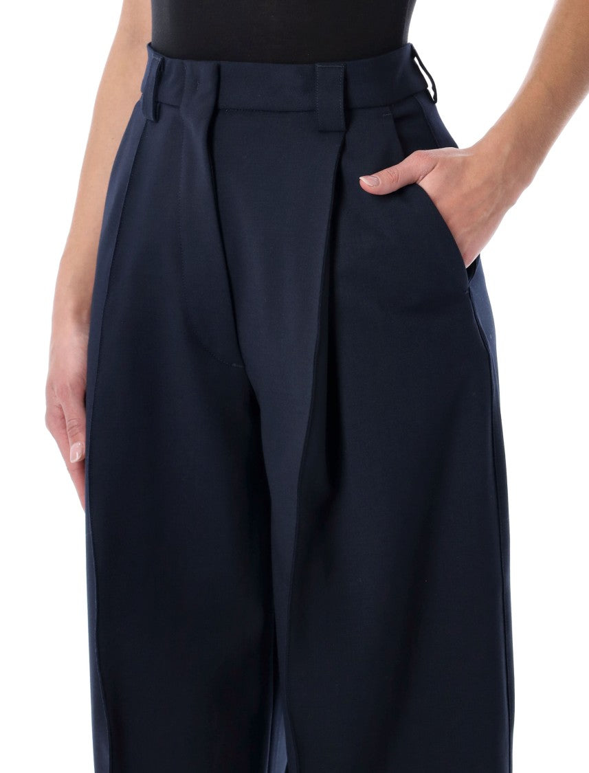 The Latest Tapered High Waisted Wool Pants