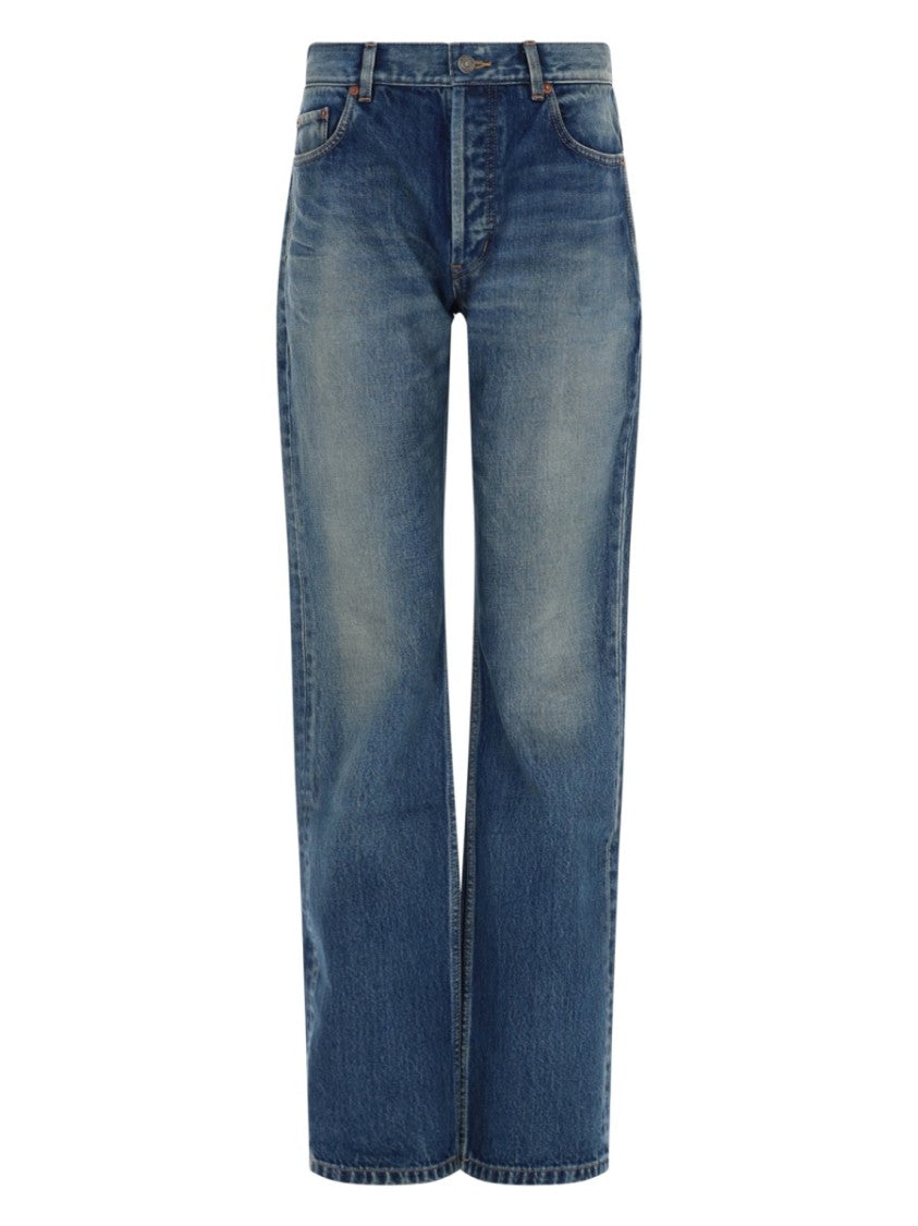 Saint Laurent Classic Five-Pocket Straight-Leg Jeans