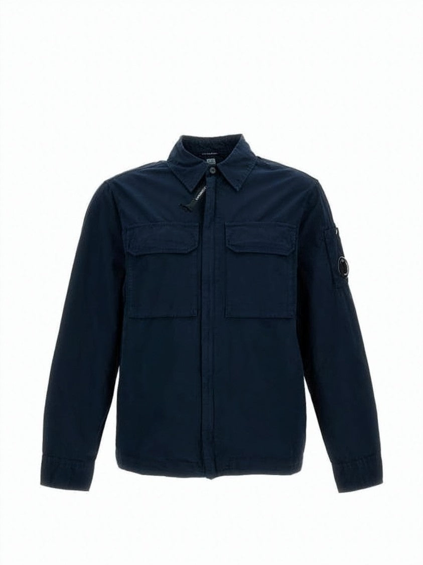 C.P. Company Organic Gabardine Zip Lens Overshirt