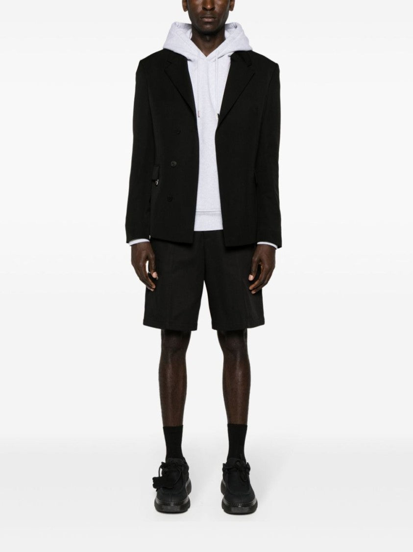 Lanvin Cotton Twill Black Shorts