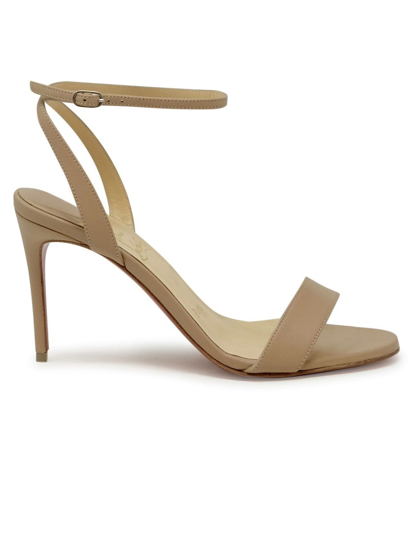 Christian Louboutin 3210615 Pk1a Nude Nappa Loubigirl 85 Sandals