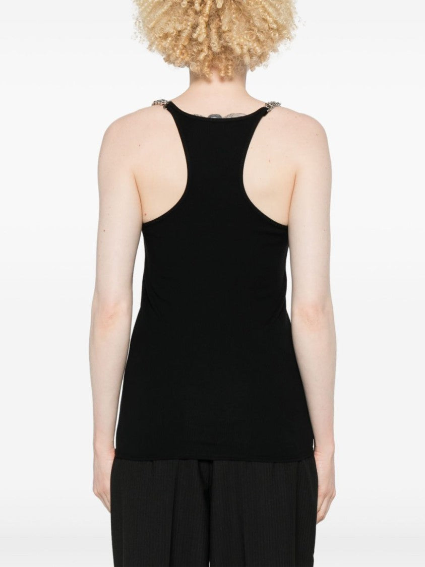 Stella Mccartney Sleeveless Top With Chain-Link Detailing